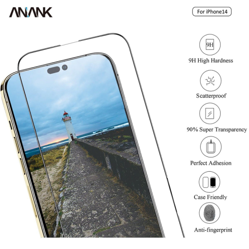 Anank iPhone 14 Pro Glass 2.5D Reinforced Edge Protection Anank iPhone 14 Pro Glass 2.5D Reinforced Edge Protection